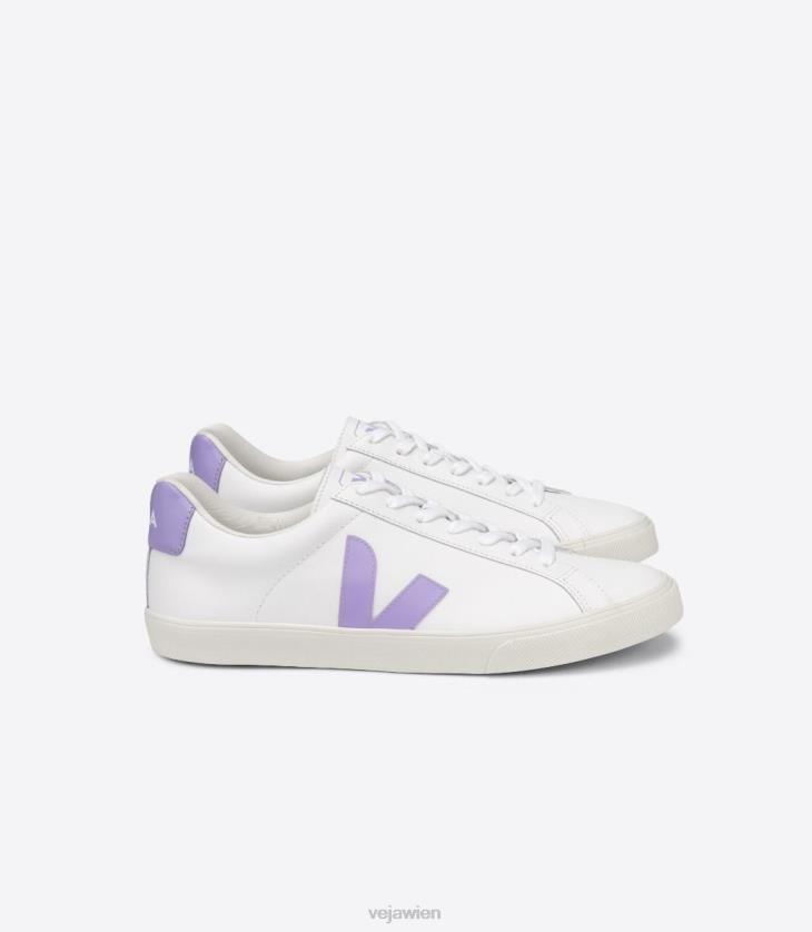 8JL44243Veja Esplar-Leder, weiße Lavande