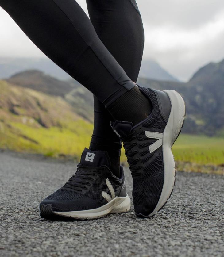 8JL44278Veja Marlin V-Strick, Schwarz, Oxford-Grau