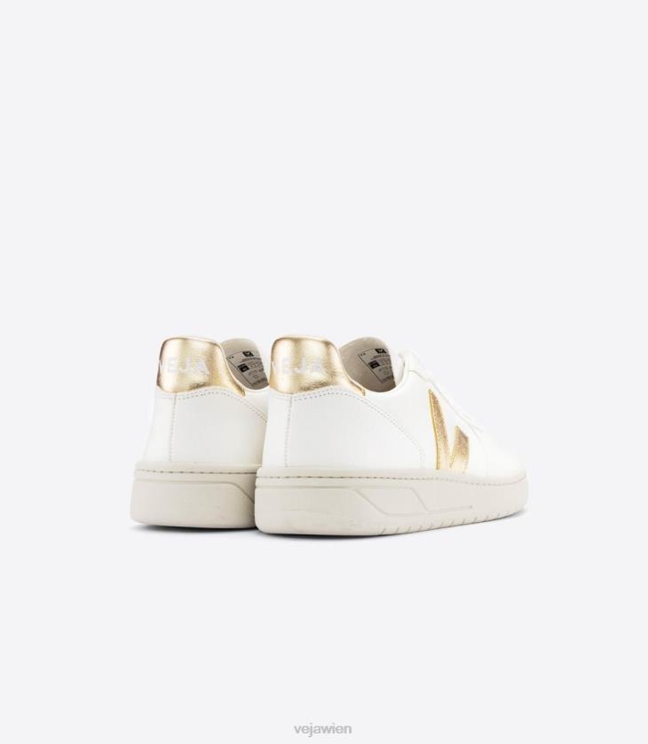 8JL44233Veja v-10 chromfreies Leder weiß Platin