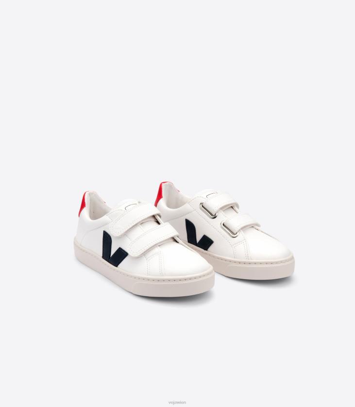 8JL44321Veja Esplar chromfreies Leder weiß Nautico Pekin