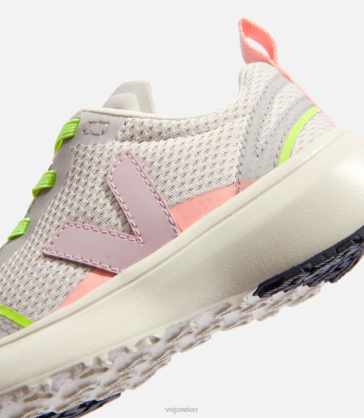 8JL44388Veja Kanarische elastische Schnürsenkel, Alveomesh, natürliches Babe