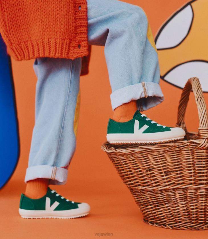 8JL44393Veja Flip elastische Schnürsenkel Canvas Poker Pierre