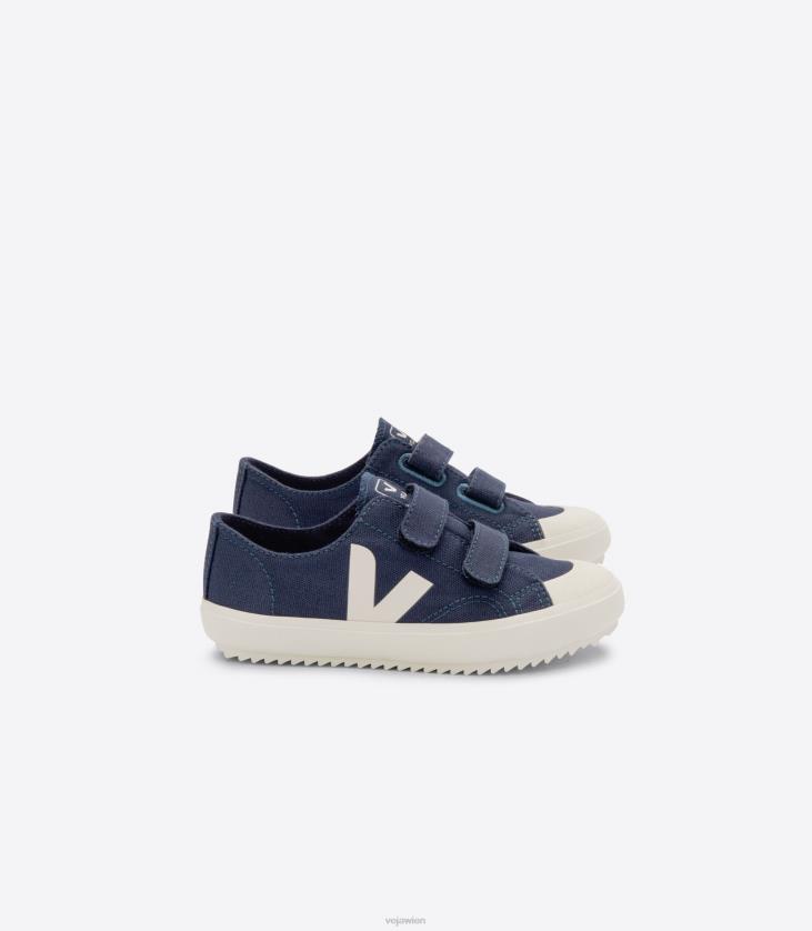 8JL44400Veja Ollie Canvas Marine Pierre