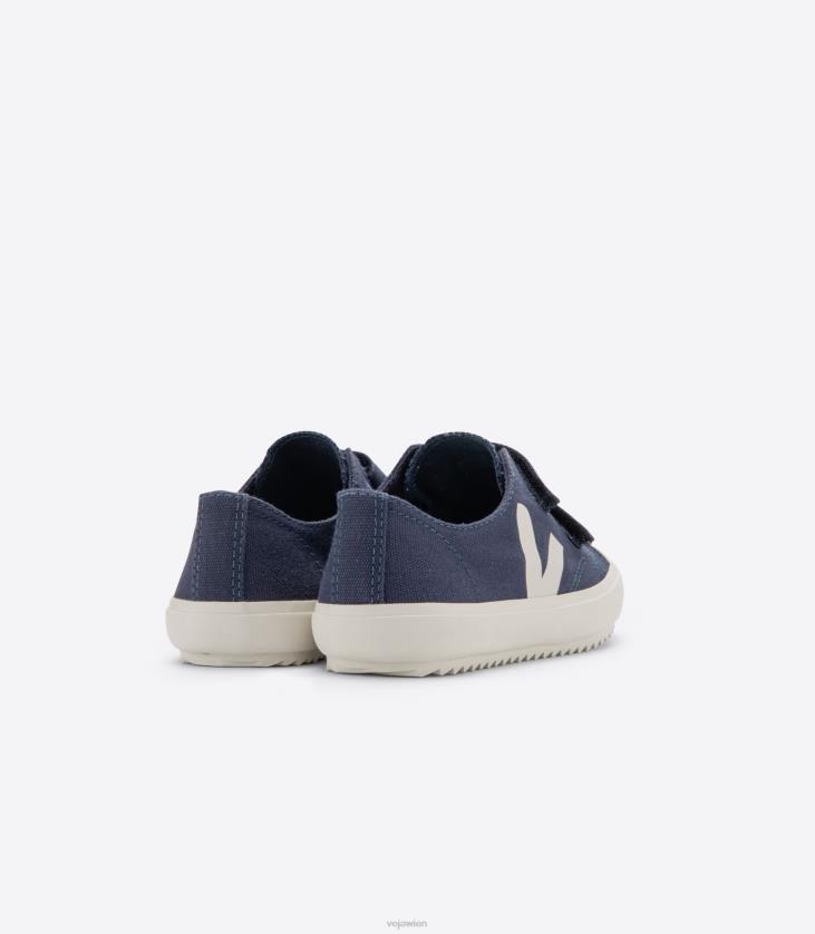 8JL44400Veja Ollie Canvas Marine Pierre