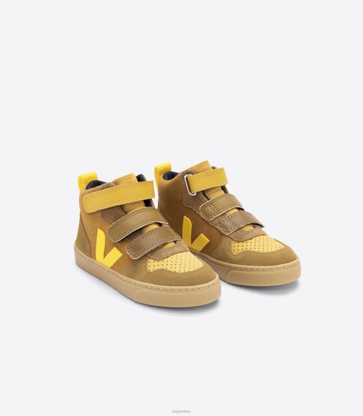 8JL44345Veja V-10 Mid Wildleder Multico Camel Tonic
