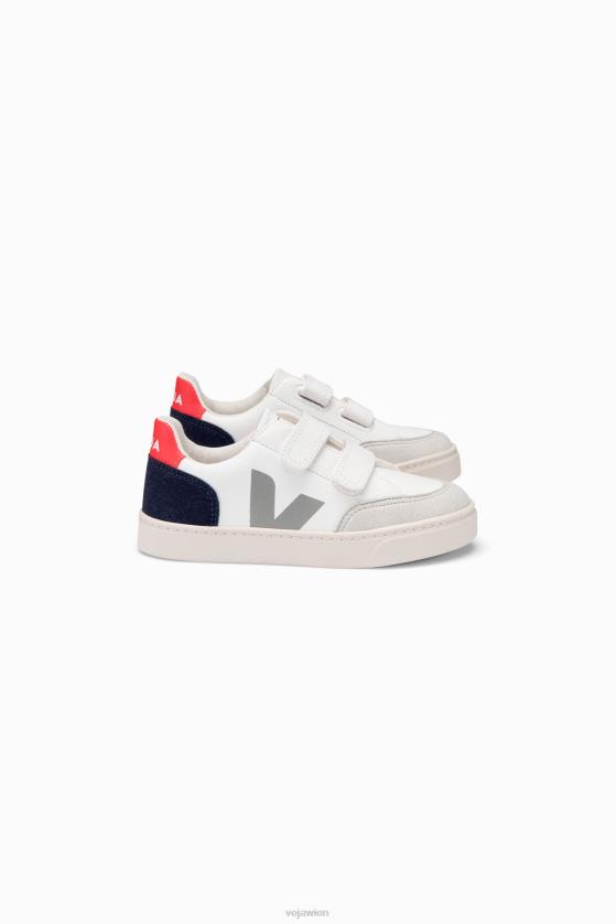 8JL44310Veja V-12 chromfreies Leder weiß Multico Nautico
