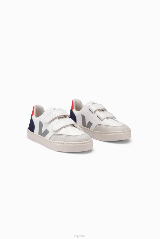 8JL44310Veja V-12 chromfreies Leder weiß Multico Nautico