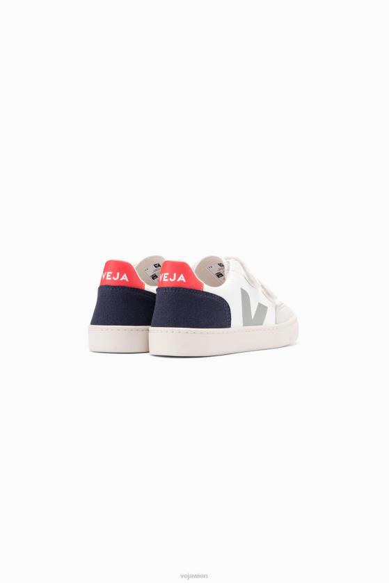 8JL44310Veja V-12 chromfreies Leder weiß Multico Nautico