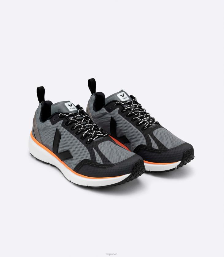 8JL44195Veja Condor 2 Alveomesh Betonschwarz Neonorange