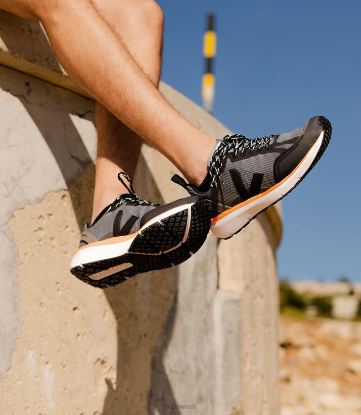 8JL44195Veja Condor 2 Alveomesh Betonschwarz Neonorange