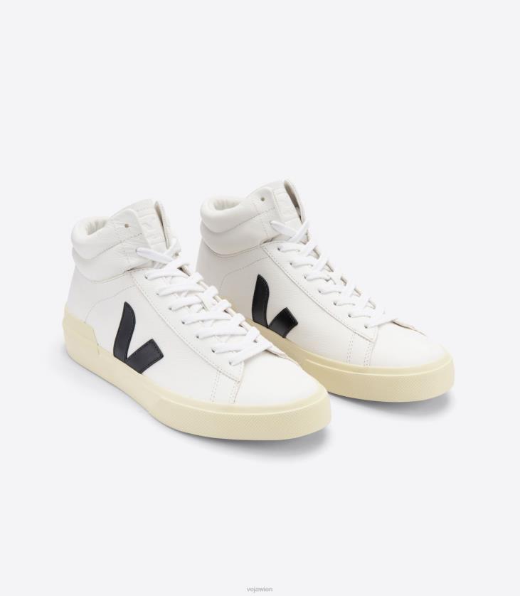 8JL4470Veja Minotaurus chromfreies Leder weiß schwarz Butter
