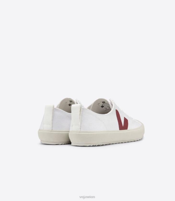 8JL44161Veja Nova Canvas weiß Marsala