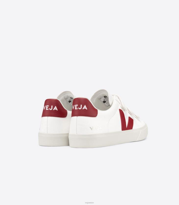 8JL44115Veja Recife chromfreies Leder weiß Marsala