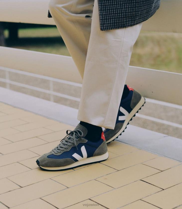 8JL4499Veja Rio Branco Alveomesh Nautico Weiß Orange Fluo