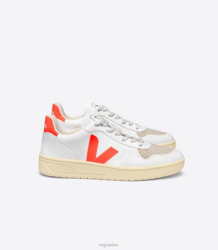 8JL4451Veja v-10 cwl weiß orange fluo