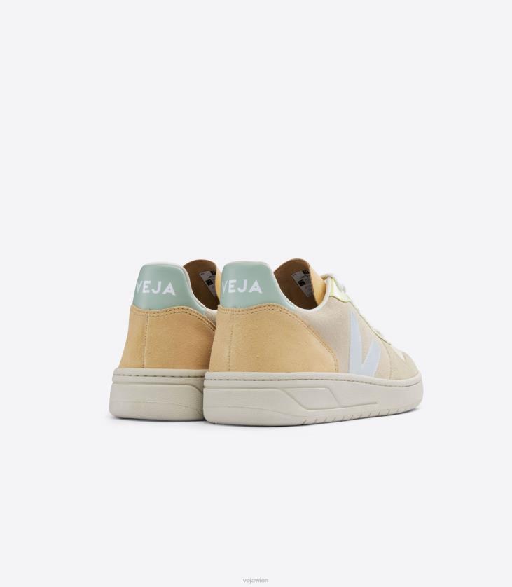 8JL4454Veja V-10 Wildleder Zobel Menthol Multico