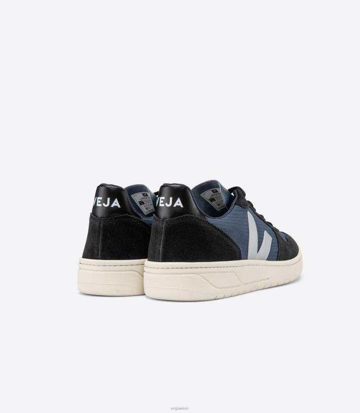 8JL4462Veja V-10 Ripstop Nautico Oxford Grau Schwarz