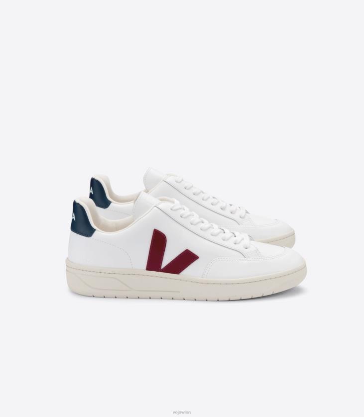8JL4427Veja V-12 Leder weiß Marsala Nautico