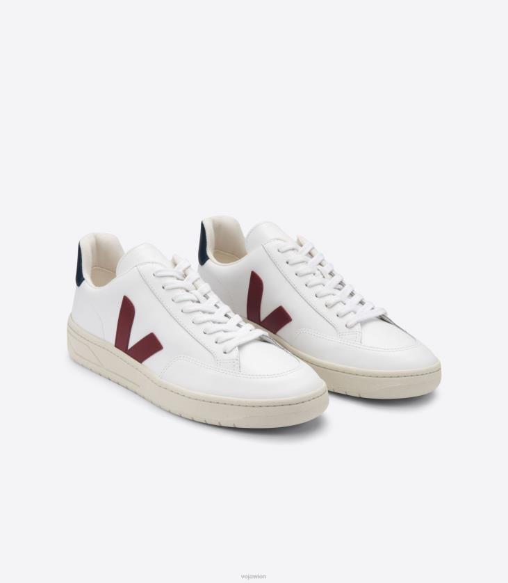 8JL4427Veja V-12 Leder weiß Marsala Nautico