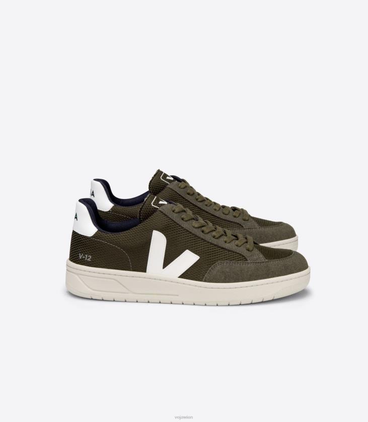 8JL4430Veja v-12 veganes B-Mesh olivweiß