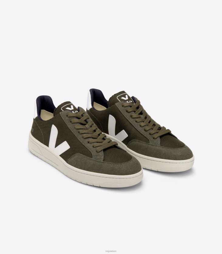8JL4430Veja v-12 veganes B-Mesh olivweiß